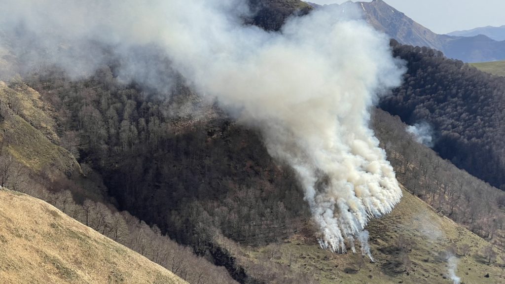 Écobuages, Pyrénées Atlantiques, France