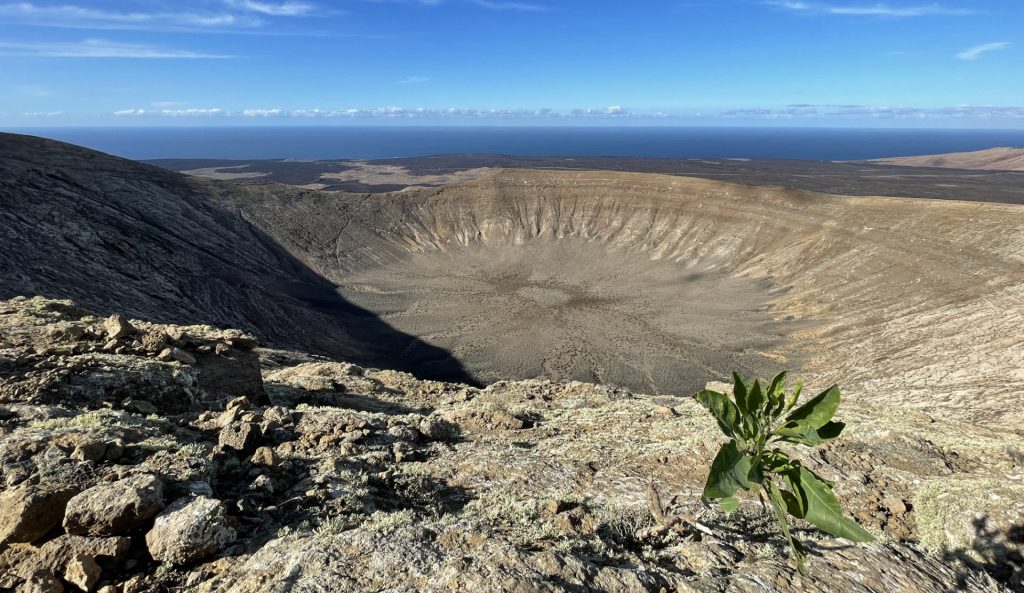 Caldera blanca, Lanzarote, Les Canaries, Espagne
