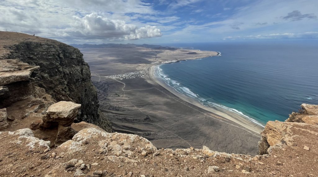 Plage de Famara, Lanzarote, Les Canaries, Espagne