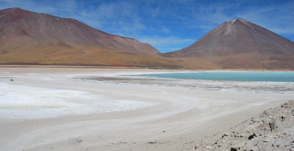 Volcan Licancabur 5914m et laguna Verde, Province du sud Lipez, Bolivie