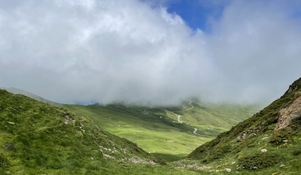 Vue sur le col d’Aubisque, Pyrénées Atlantiques, France