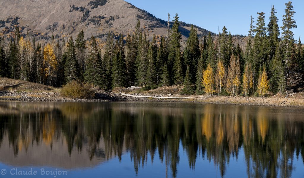 Dark canyon Lake, La Sal Mountain, Utah, Etats-Unis