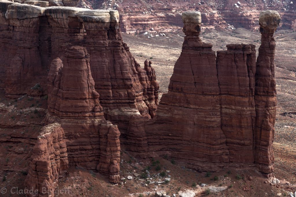 White Crack, White Rim, Canyonlands National park, Utah, Etats Unis